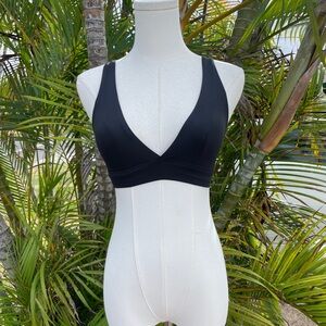 Women's Black V-Neck Bra